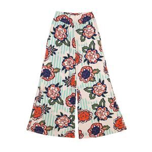 ARYEH NEW $58 Wide Leg Pull-On Palazzo‎ Pant in Mint Floral Small